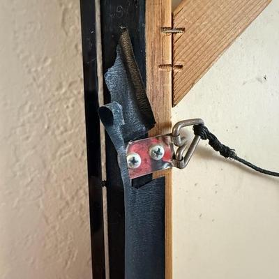 Mid Century Folk Art Batik by Vipula Dharmawardena in plexiglass frame