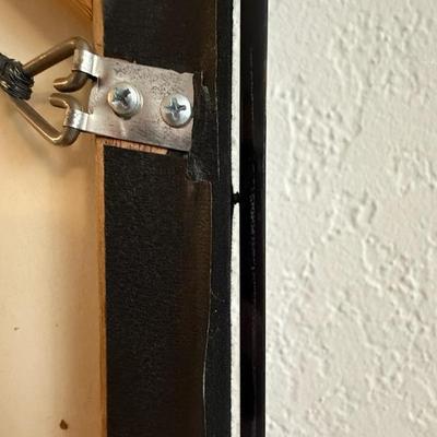 Mid Century Folk Art Batik by Vipula Dharmawardena in plexiglass frame