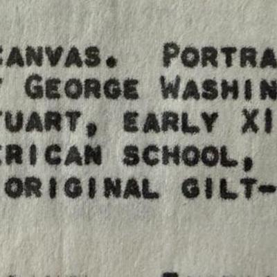 19th Century George Washington Oil on Canvas