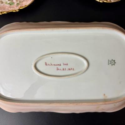 Antique 1892 Limoges France China - 13 Pieces