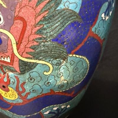 Ming Dynasty Antique Tall Cloisonné Vases c1400's