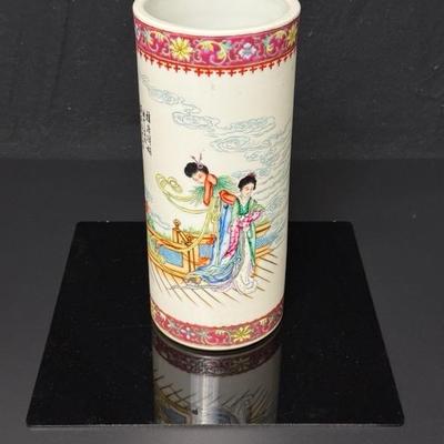 Qing Dynasty Antique Chinese Porcelain Famille Rose Vase