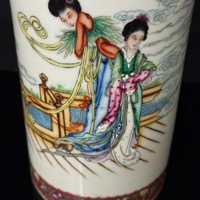 Qing Dynasty Antique Chinese Porcelain Famille Rose Vase