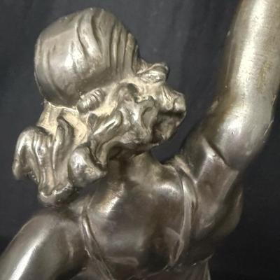 1930’s Art Deco Max Le Verrier French Bronze Javelin Thrower