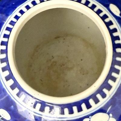 Antique Chinese Blue & White Prunus Ginger Jar