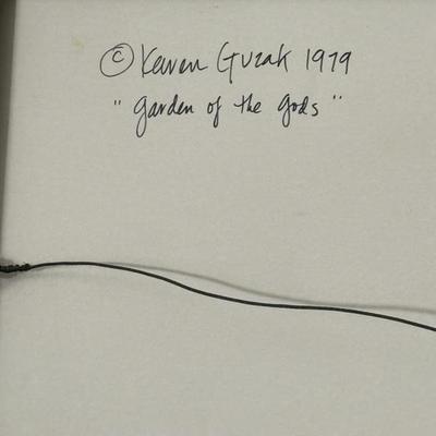 Original Karen Guzak Abstract 'Garden of the Gods' 1979