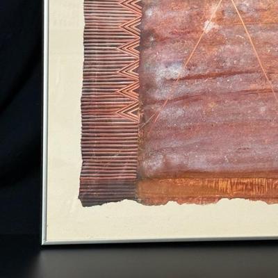 Original Karen Guzak Abstract 'Garden of the Gods' 1979