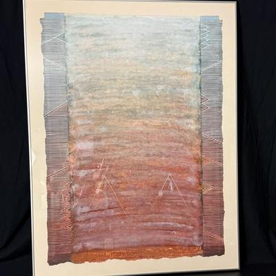 Original Karen Guzak Abstract 'Garden of the Gods' 1979