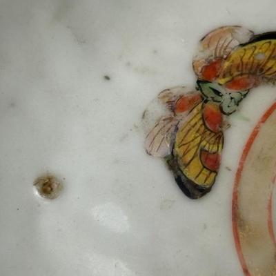 Antique Chinese Export Rose Medallion Porcelain Bowl