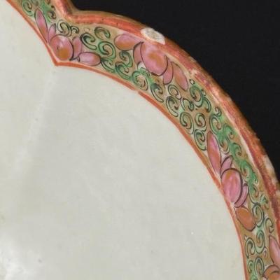 Antique Chinese Export Rose Medallion Porcelain Bowl