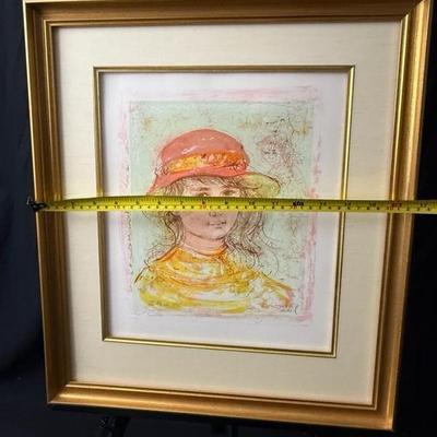 Original Edna Hibel Signed Serigraph