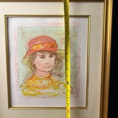Original Edna Hibel Signed Serigraph