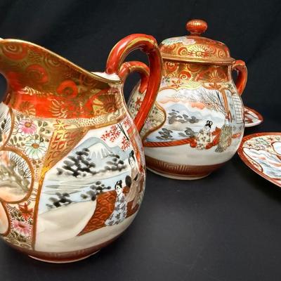 Japanese Kutani Ware Set c1910