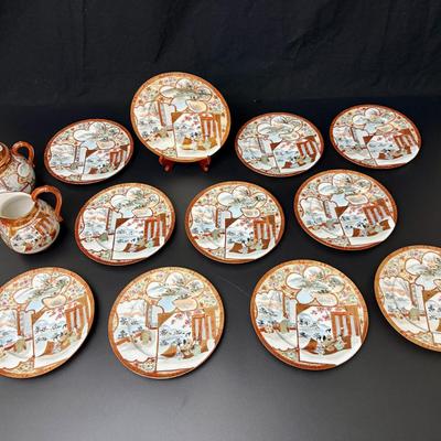 Japanese Kutani Ware Set c1910