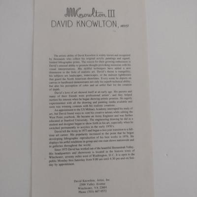 "Dr. Pierce's" by David Knowlton- Double Signed Print Framed Under Glass