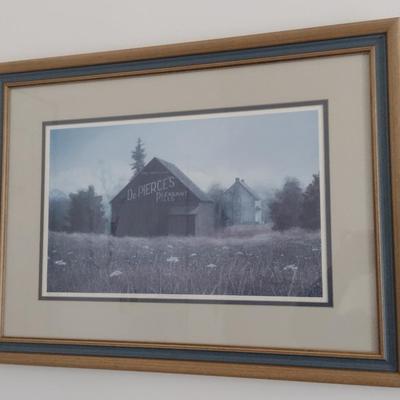 "Dr. Pierce's" by David Knowlton- Double Signed Print Framed Under Glass