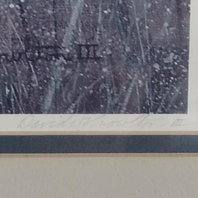 "Dr. Pierce's" by David Knowlton- Double Signed Print Framed Under Glass