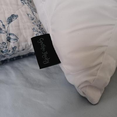 LOT 1: Art Deco Style Queen Sized Bedframe with Laura Ashley Bedding Set