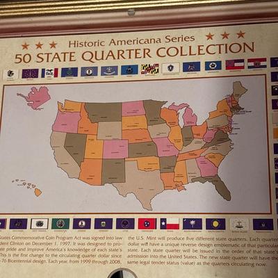 Sale Photo Thumbnail #277: No glass on the quarter collection (16x20). Poster frame is 25x37