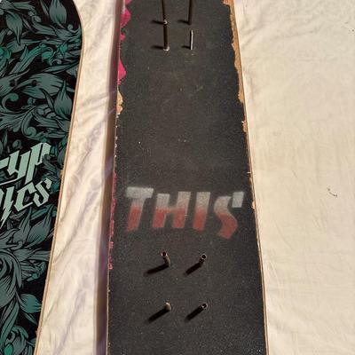 Sale Photo Thumbnail #287: See pics. Kryptonics skateboard appears new, Andy Warhol skateboard has some wear.