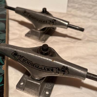 Sale Photo Thumbnail #291: See pics. Kryptonics skateboard appears new, Andy Warhol skateboard has some wear.