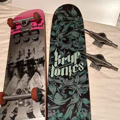 Sale Photo Thumbnail #290: See pics. Kryptonics skateboard appears new, Andy Warhol skateboard has some wear.