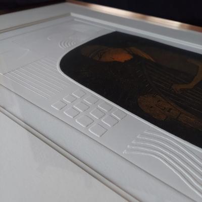 Signed/Numbered Print “The Harpist” by M. Melume (E-BBL)