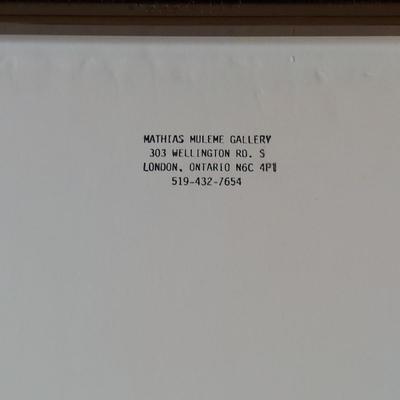 Signed/Numbered Print “The Harpist” by M. Melume (E-BBL)