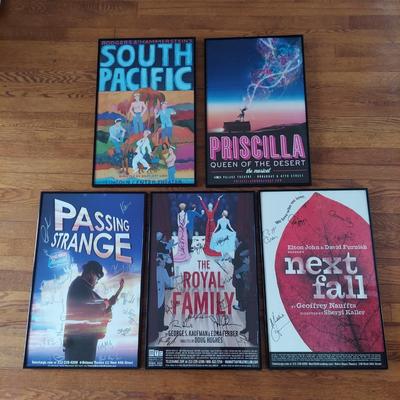 Five Cast-Signed & Framed Window Card Posters (E-BBL)