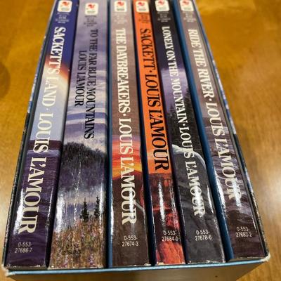 Louis L’Amour collection of softcover books