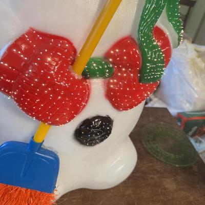 Fiber Optic Blowmold Santa AS IS