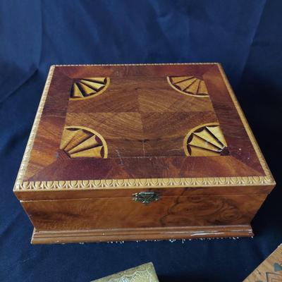 Three Wooden Boxes w/ Inlay (DR-BBL)