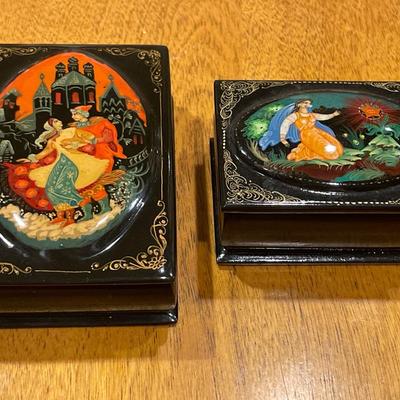 Russian laquerware boxes