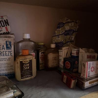 Vintage Medicine Chest Items