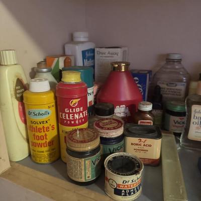 Vintage Medicine Chest Items