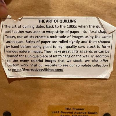 Monarch butterfly handmade quilling art