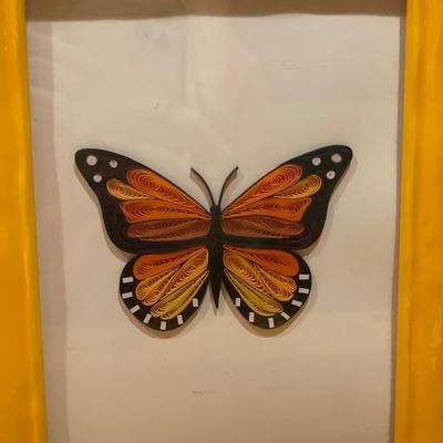 Monarch butterfly handmade quilling art