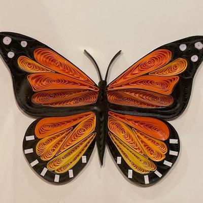 Monarch butterfly handmade quilling art