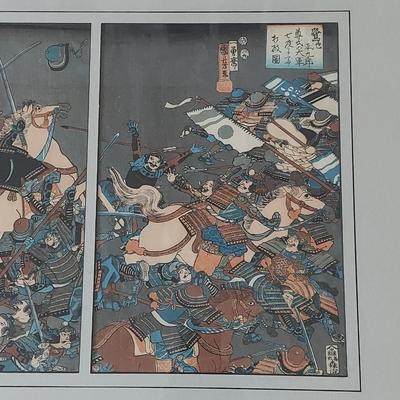 Two Japanese Triptych Pieces w/ COA (DR-BBL)