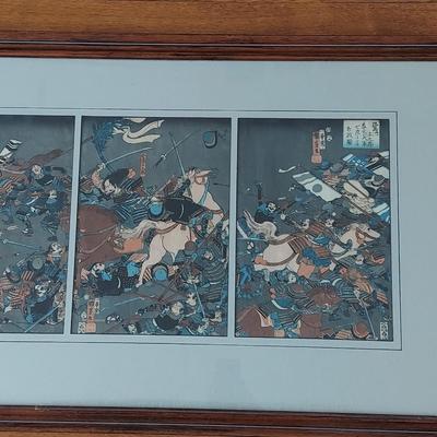 Two Japanese Triptych Pieces w/ COA (DR-BBL)