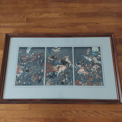 Two Japanese Triptych Pieces w/ COA (DR-BBL)