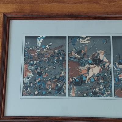 Two Japanese Triptych Pieces w/ COA (DR-BBL)