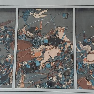 Two Japanese Triptych Pieces w/ COA (DR-BBL)