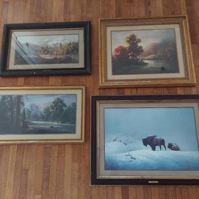 Four Framed Windberg Prints (DR-BBL)