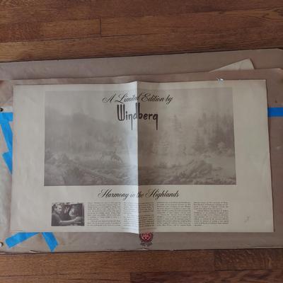 Four Framed Windberg Prints (DR-BBL)