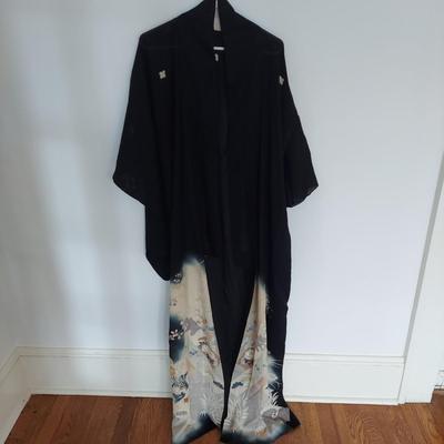 Silk Tomesode Kimono & Haori Jacket (E-BBL)