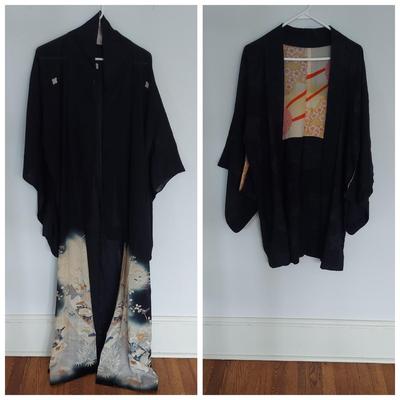 Silk Tomesode Kimono & Haori Jacket (E-BBL)