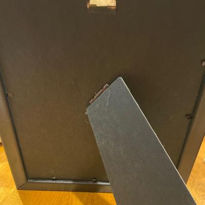 Owl foil art in green frame