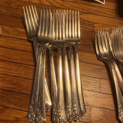 Heirloom Sterling Damask Rose Huge Set