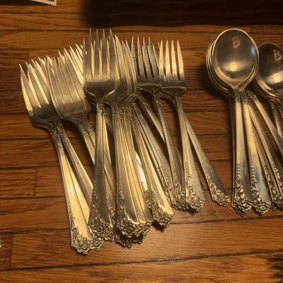 Heirloom Sterling Damask Rose Huge Set